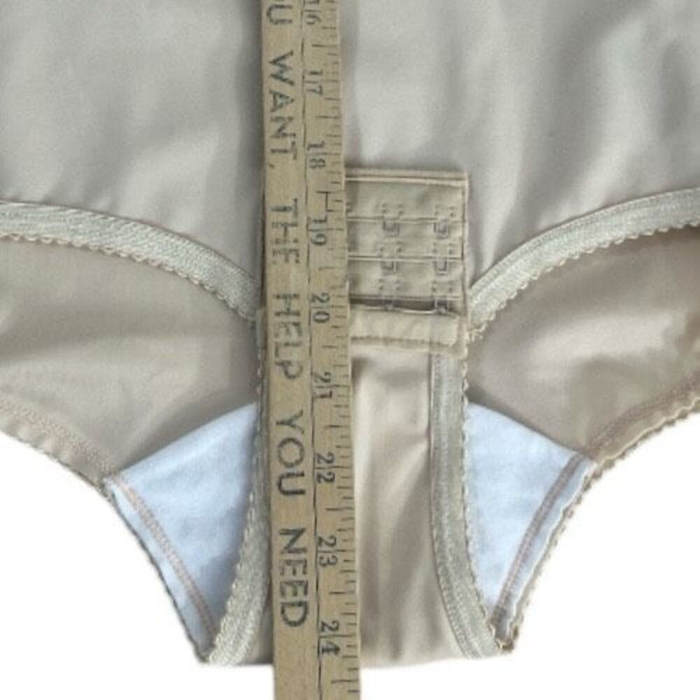 Isavela Compression Post Surgery Bodysuit Beige Large Side Zipper Hook & Eye - Picture 11 of 14